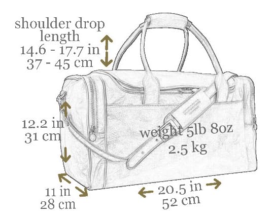 Premium Leather Duffel Bag for Men & Women - Large Travel Gym Weekender Carry-On Bag with Durable Time-Resistant Design - Perfect for Business Trips, Gym Workouts & Weekend Getaways
