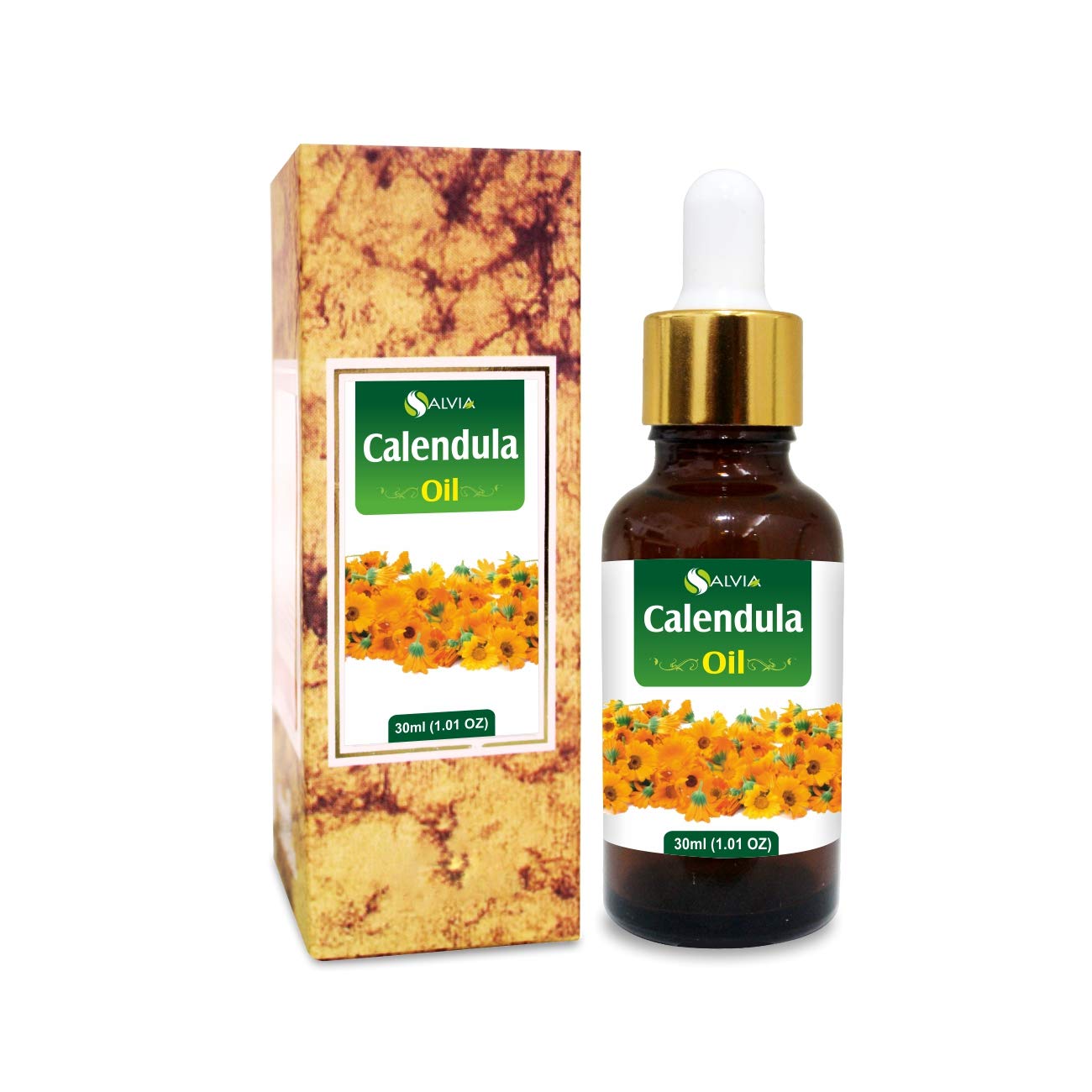 **100% Pure Natural Calendula Essential Oil with Dropper - Undiluted & Uncut 30ml for Skin Care, Aromatherapy & Massage**