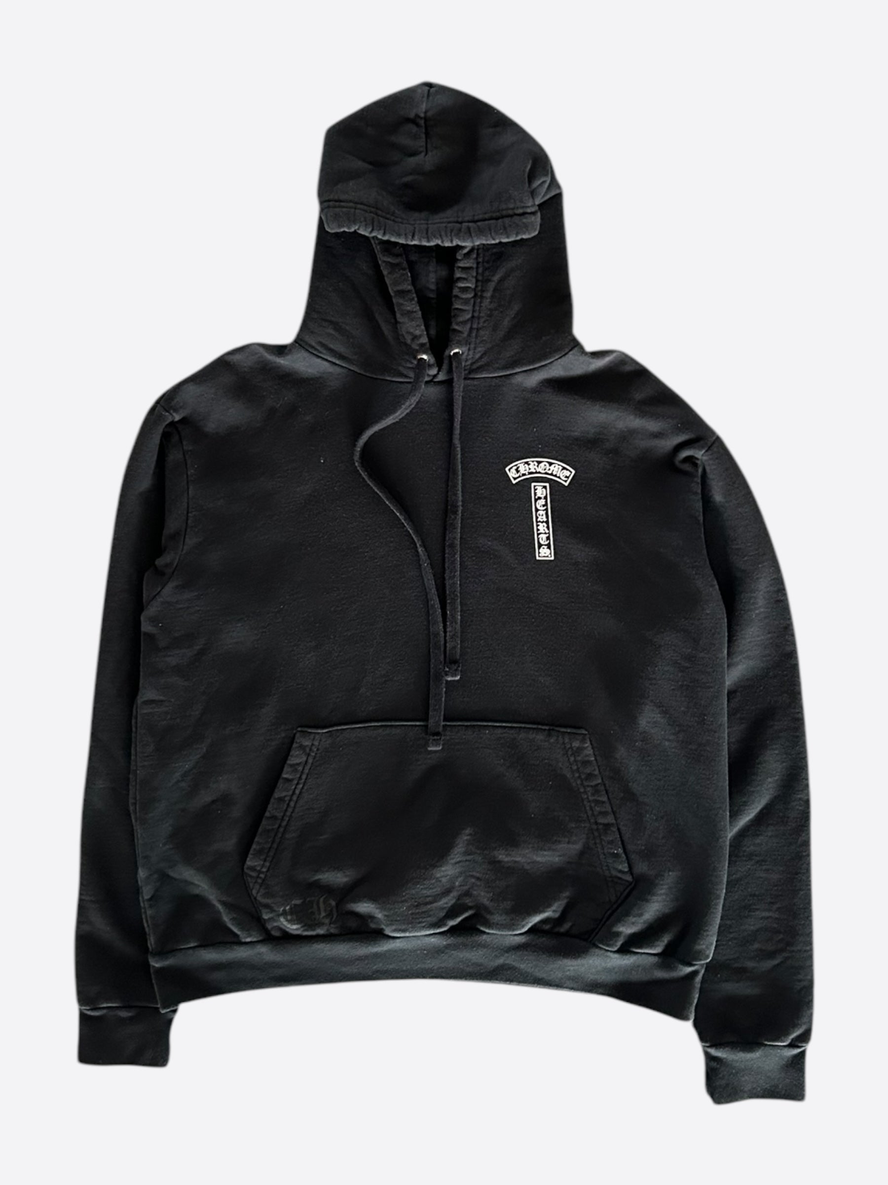 Chrome Hearts Black & White T-Bar Logo Hoodie - Stylish Unisex Pullover for Streetwear & Casual Outfits | Perfect for Urban Fashion & Everyday Wear