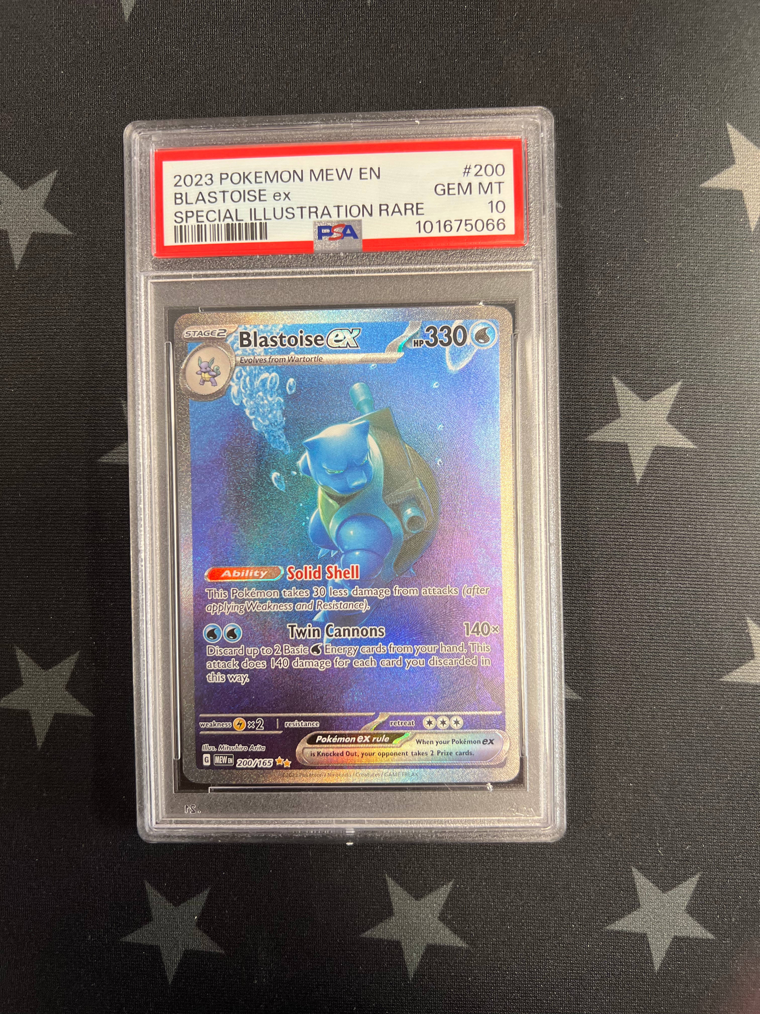 2023 Pokemon Blastoise SIR 200/165 PSA GEM MT 10 Graded Card - Rare Collectible for Pokemon TCG Fans | Perfect for Display, Trading & Investment