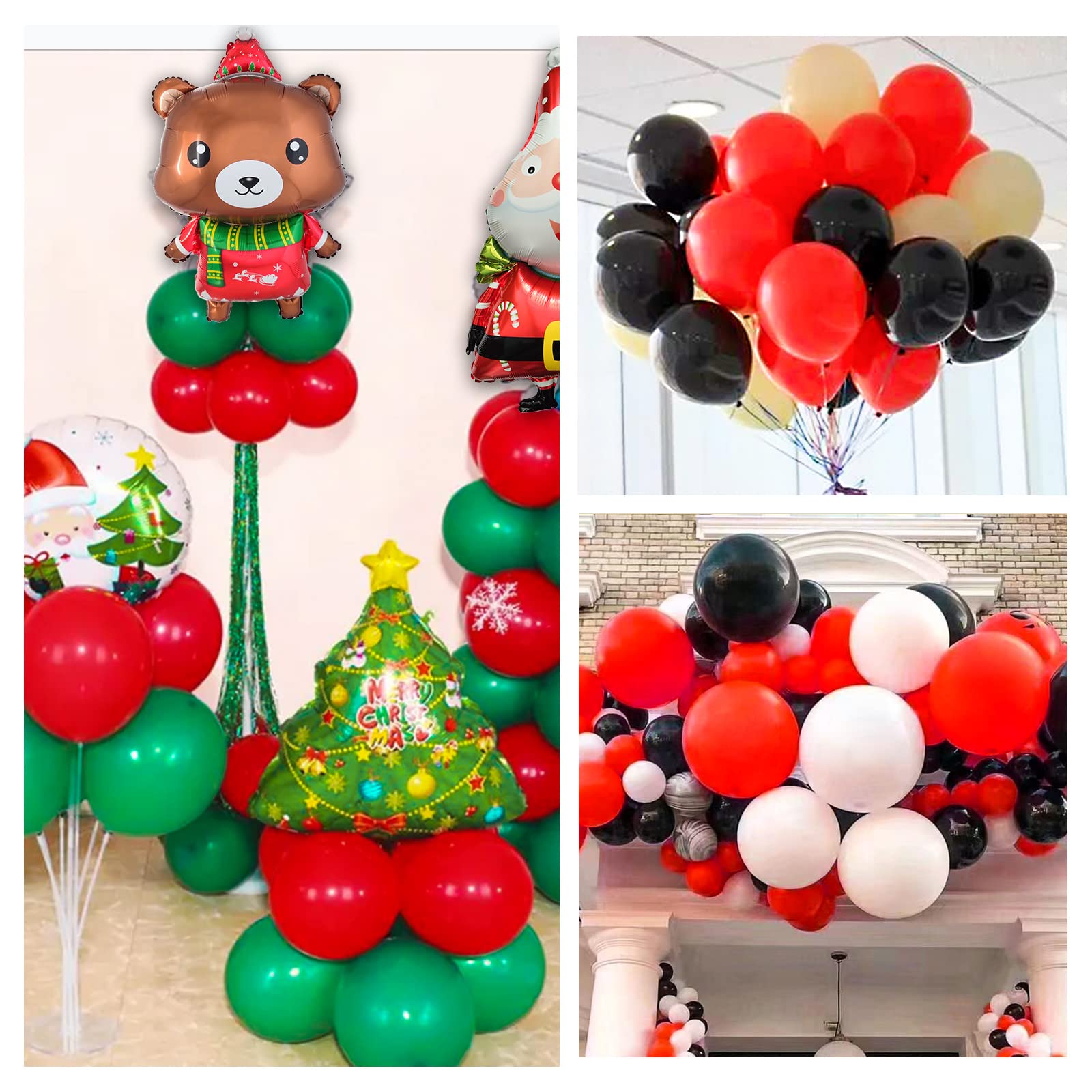 110pcs 12 Inch Red Latex Balloons for Birthday Party, Valentine's Day, Wedding Decorations - Includes 2 Ribbons | Perfect for Party Decor, Photo Backdrops & Special Events