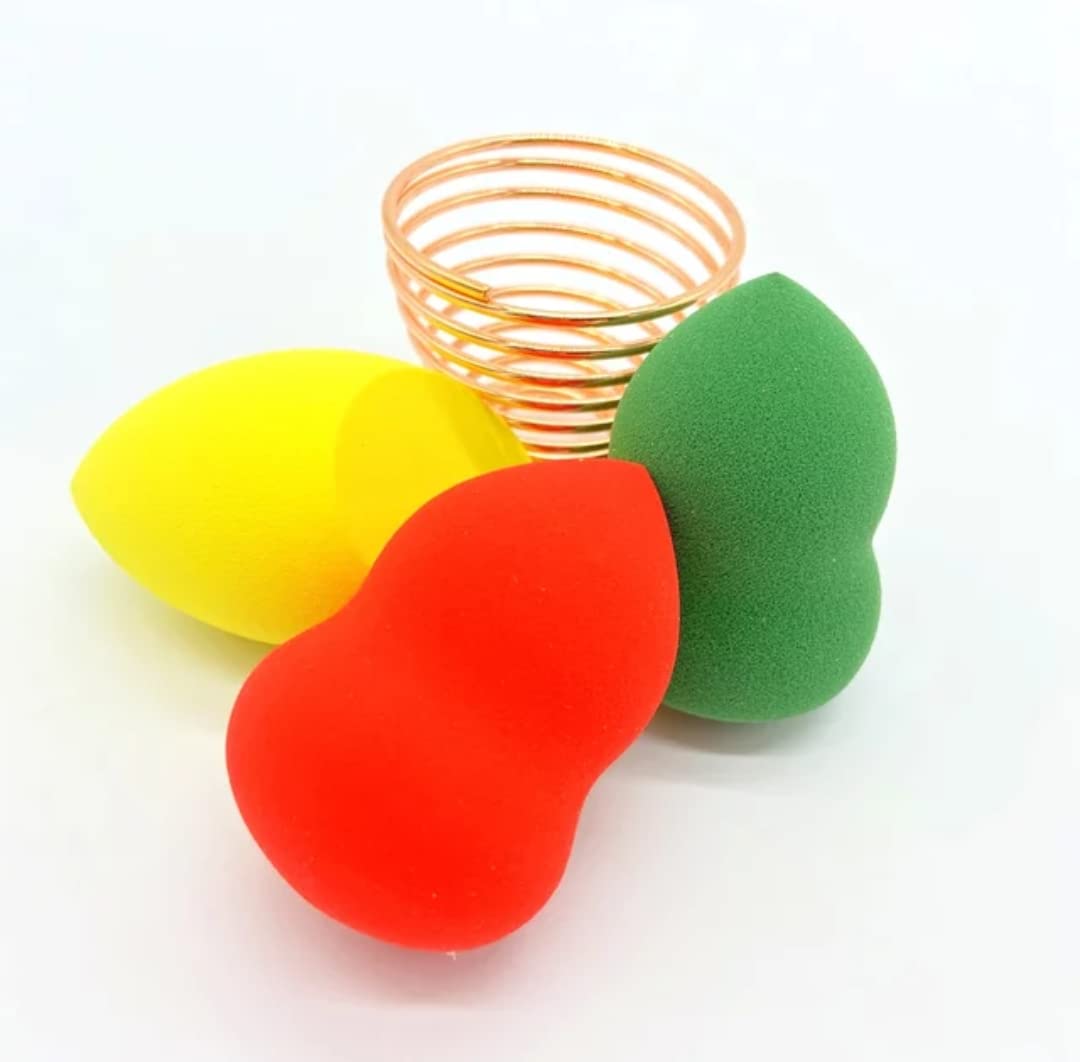 Byoode Egg-Shaped Beauty Blender & Makeup Sponge (3-Pack) - Soft, Blending Sponge for Flawless Foundation & Concealer Application