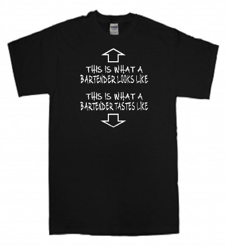 STUFF WITH ATTITUDE Bartender T-Shirt - Funny Black Graphic Tee for Bartending & Mixology | Perfect for Cocktail Parties, Bar Work & Nightlife