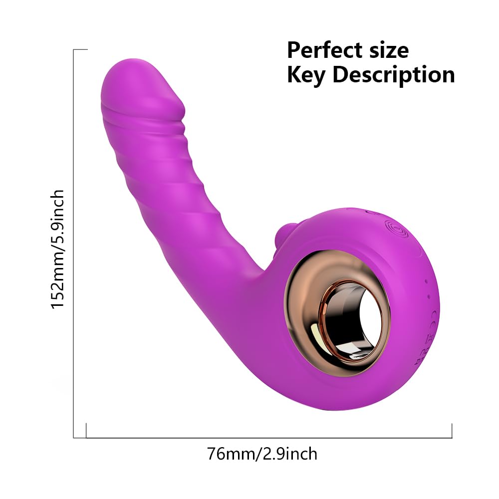 **10-Speed Thrusting Vibrator for Women - G Spot & Clitoral Stimulator with Realistic Design | Adult Sex Toy for Couples & Solo Play | Perfect for Sensual Massage & Intimate Moments (Purple)**