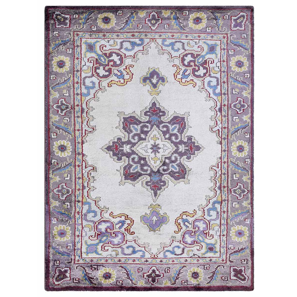 Hand Knotted Hypnotic Dream Rug - Bohemian Style Area Rug for Living Room, Bedroom & Nursery - Soft & Durable Home Decor