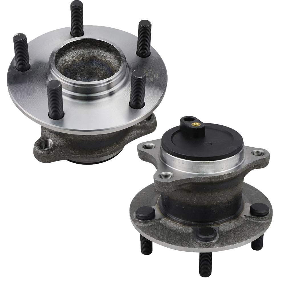 Pair of 2 Rear Wheel Hub and Bearing Assemblies for 2009-2013 Mazda 6 - Perfect for Smooth Ride & Wheel Replacement | Compatible with Sedan Models