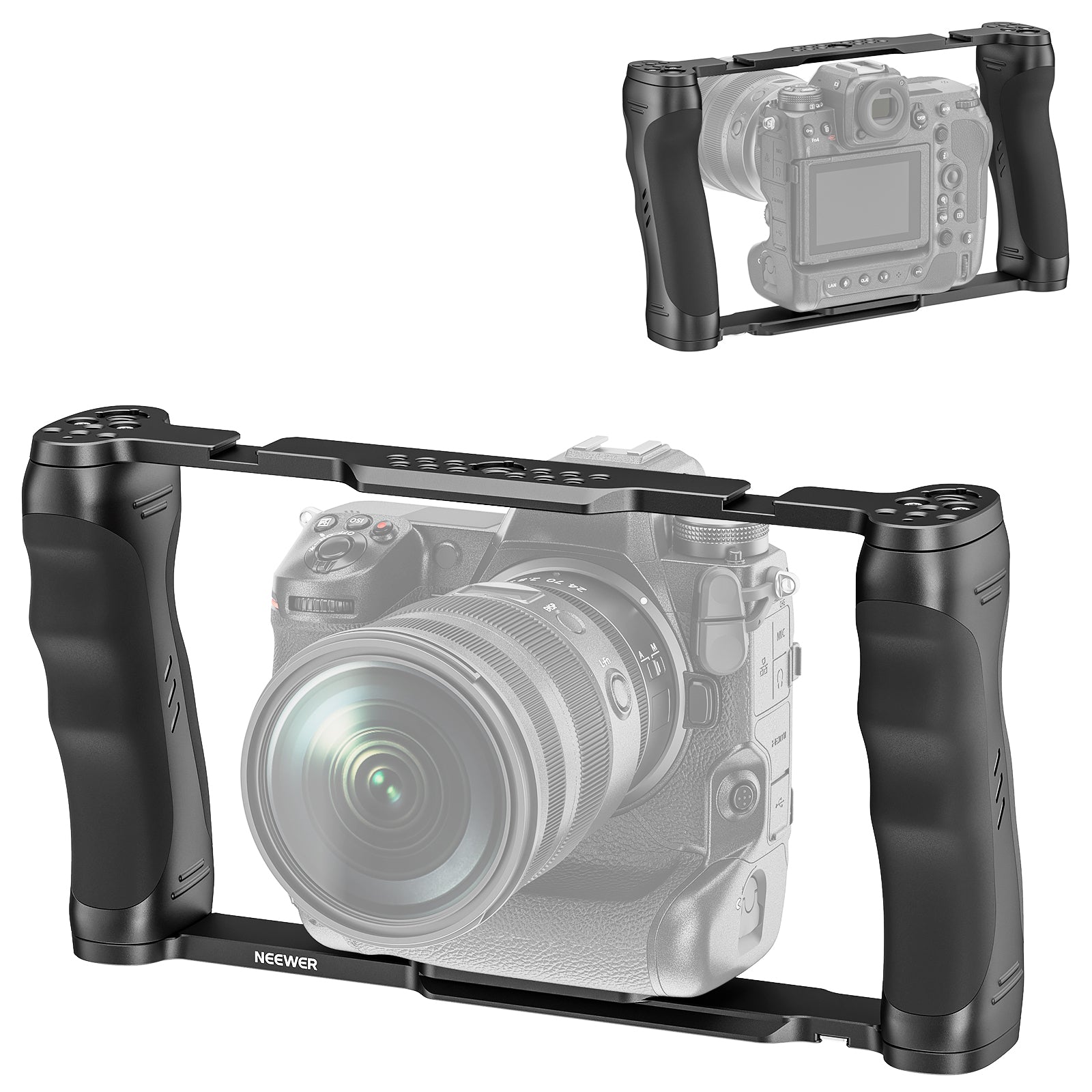 NEEWER CA016 Professional Camera Cage Rig for DSLR & Mirrorless Cameras - Perfect for Vlogging, Filmmaking, and Photography