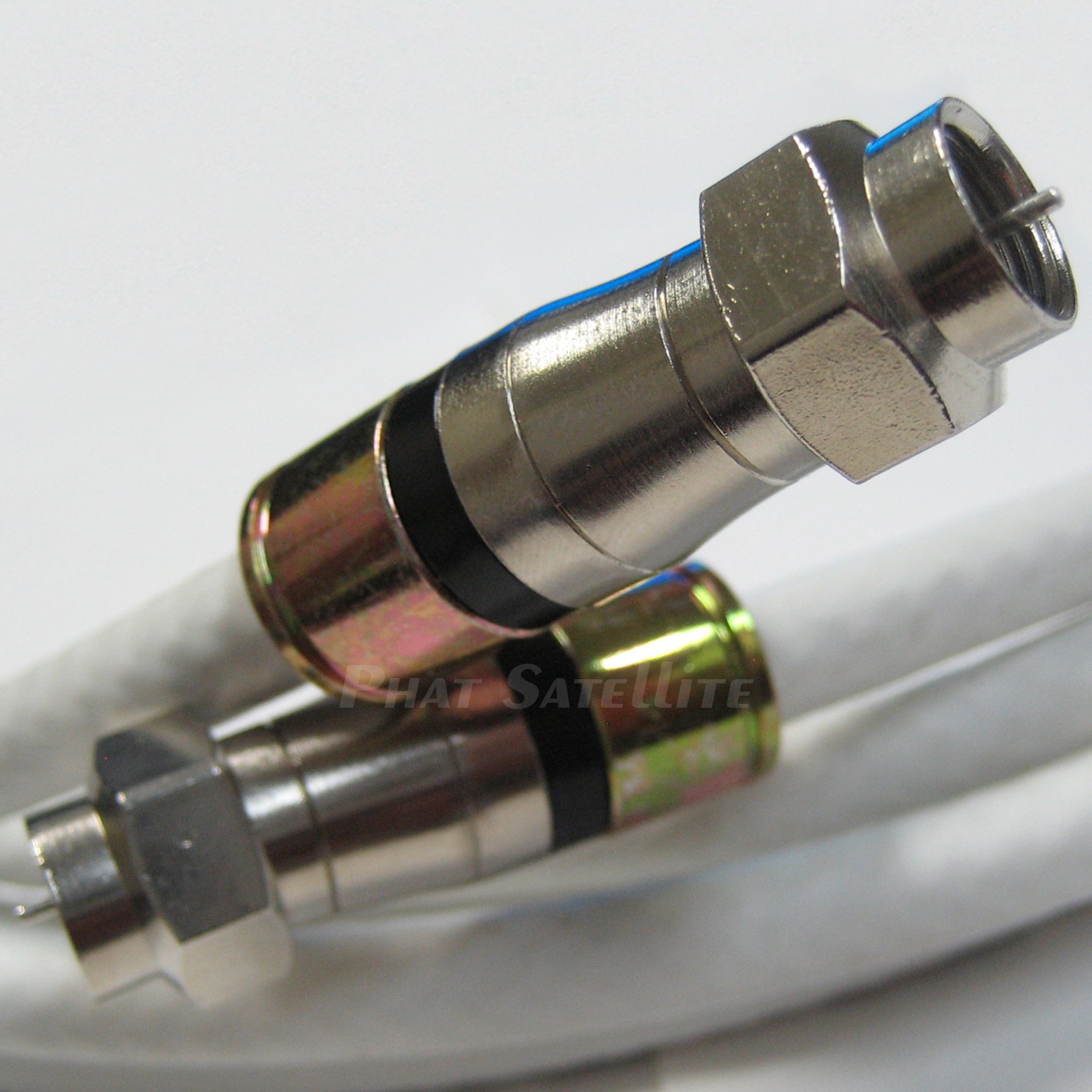 300ft RG-11 Coaxial Cable 75 Ohm 14AWG White - UL & ETL Certified, 3GHz Swept Tested for Satellite & Digital TV - Weatherproof RG11 Compression Fittings - Perfect for Home Theater, CCTV & Outdoor Antenna Installations