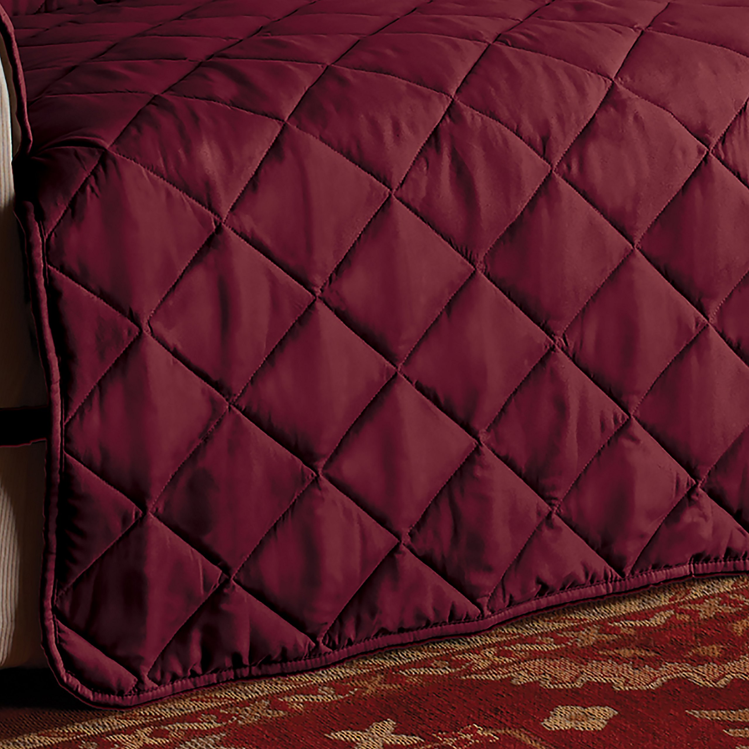 Premium Microfiber Furniture Protector for Chairs - Burgundy Red - Scratch & Stain Resistant - Perfect for Dining Room, Office, and Living Room Furniture Protection