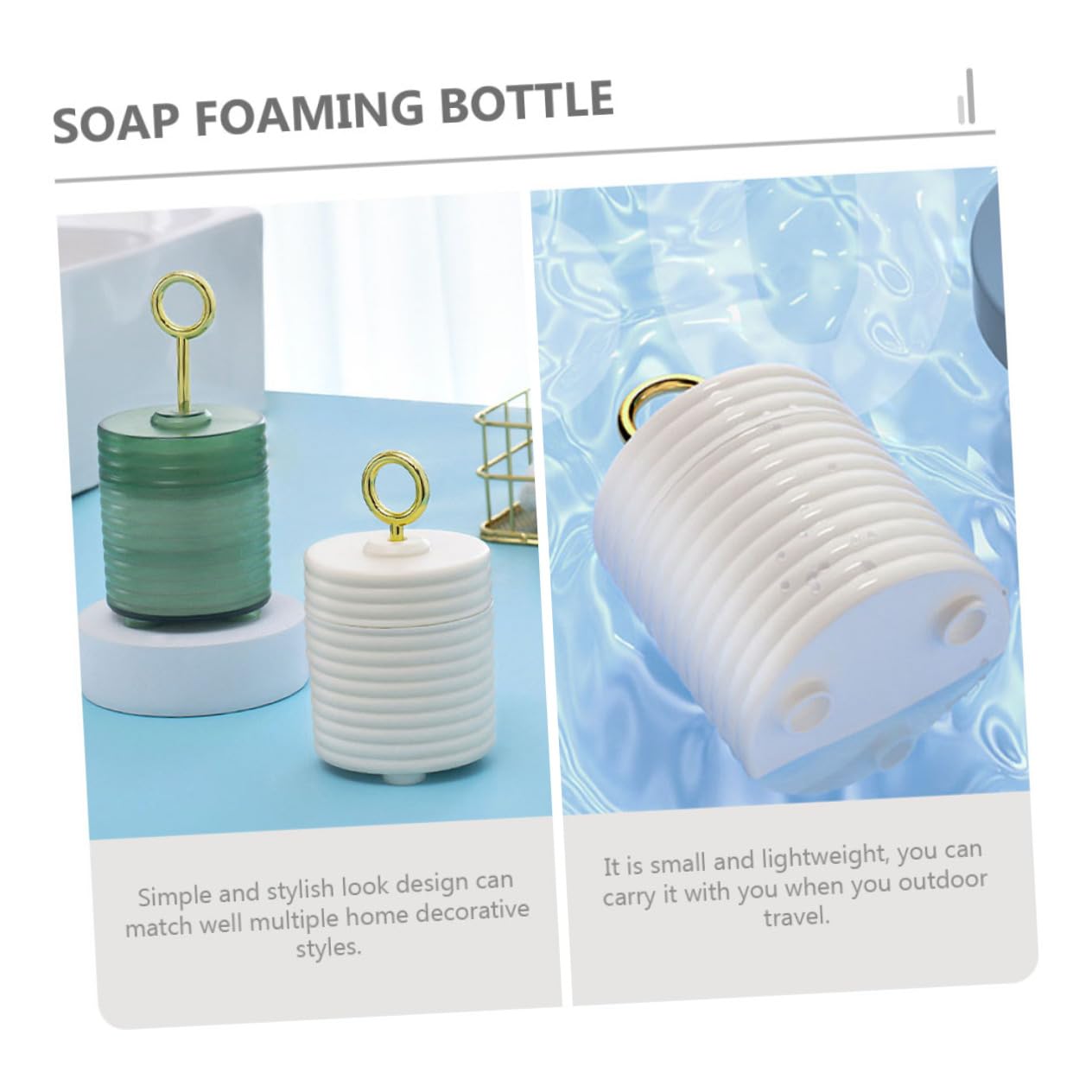 Portable Foam Pump Bottle - Empty Foam Soap Dispenser for Face Wash & Hand Soap | PP White Facial Foamer | Milk Frother & Mousse Maker for Coffee, Lotion & Skincare | Perfect for Home, Salon & Travel Use