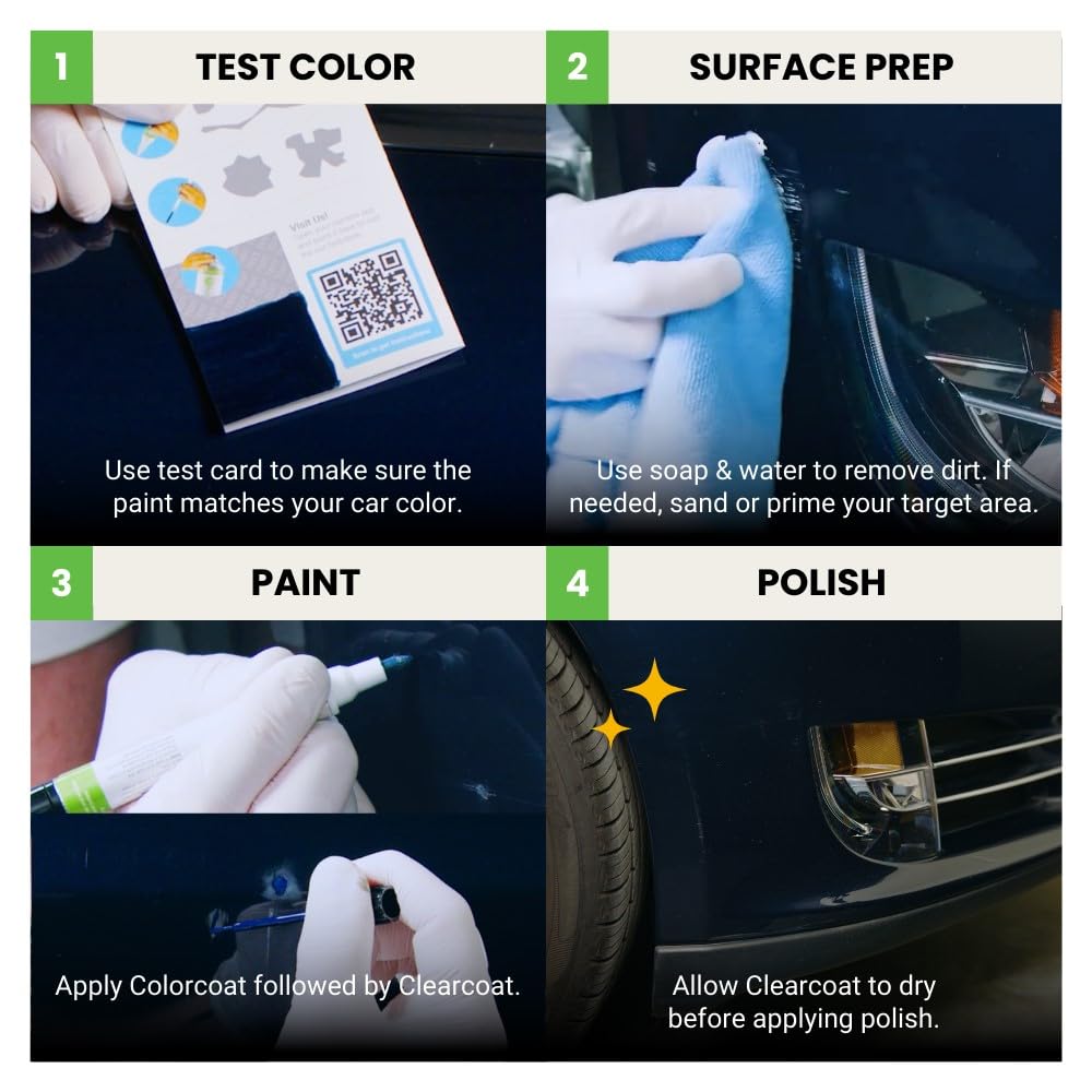 TouchUpDirect 41V Soul Red Metallic Tricoat Exact Match Touch Up Paint Kit for Mazda - Premium Combo Package | Perfect for Car Scratches, Chips & Paint Repair