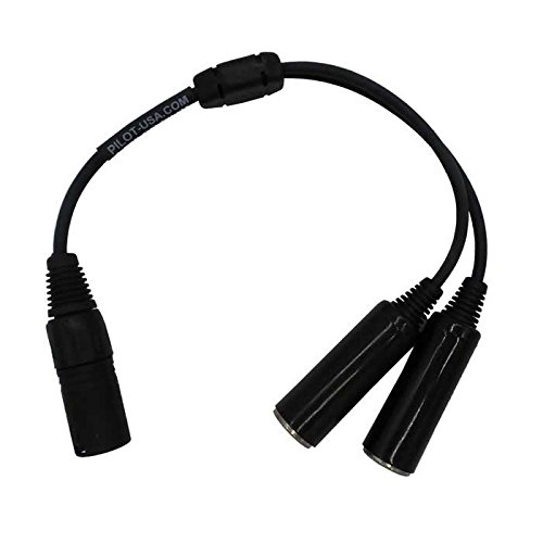 Pilot USA GA Headset to Airbus Adapter - Aviation Headphone Connector for Flight Simulation & Cockpit Communication