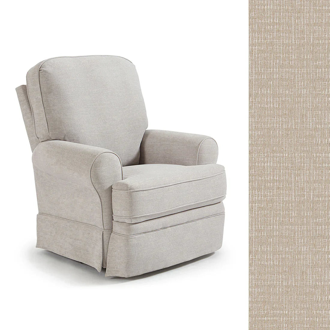Juliana Swivel Glider Recliner Chair - Best Comfortable Modern Living Room Furniture for Relaxing, Reading & Nursing - Soft Upholstered Accent Chair with Smooth 360° Rotation