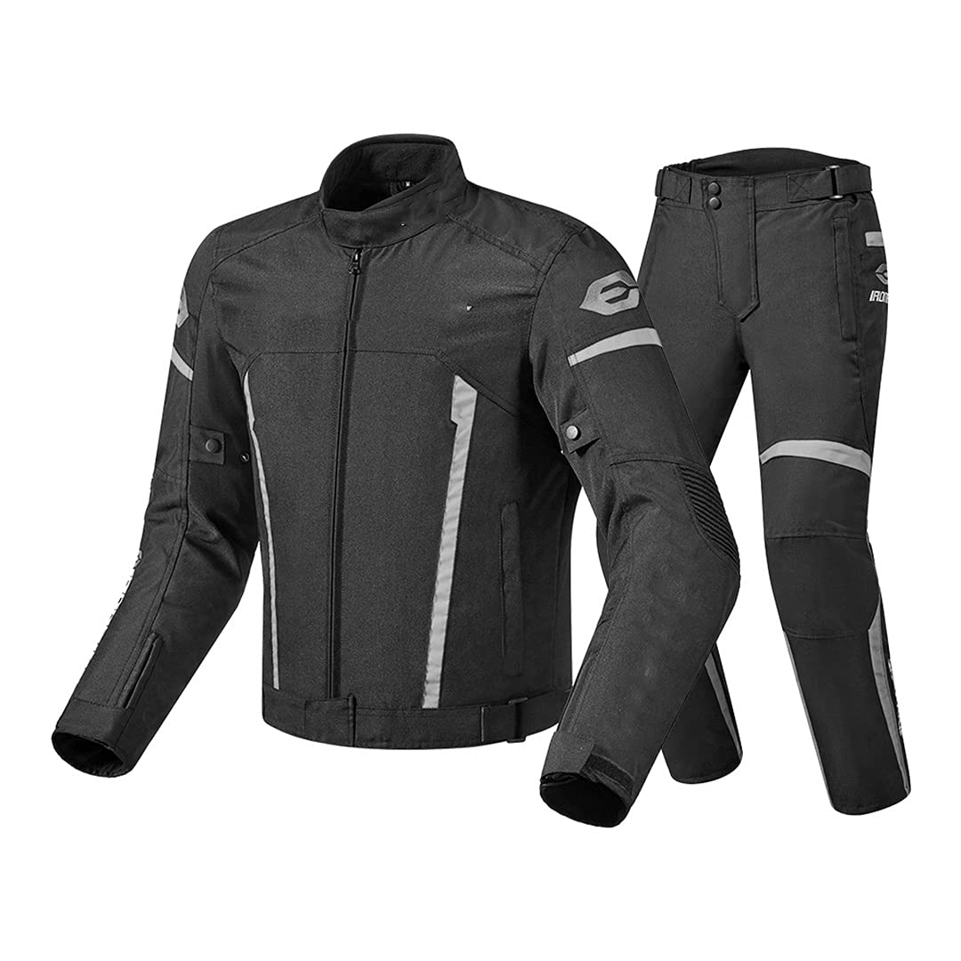 Men's Waterproof Motorcycle Jacket - Windproof Motorbike Riding Jacket for All Weather Protection | Ideal for Commuting, Touring & Adventure Riding