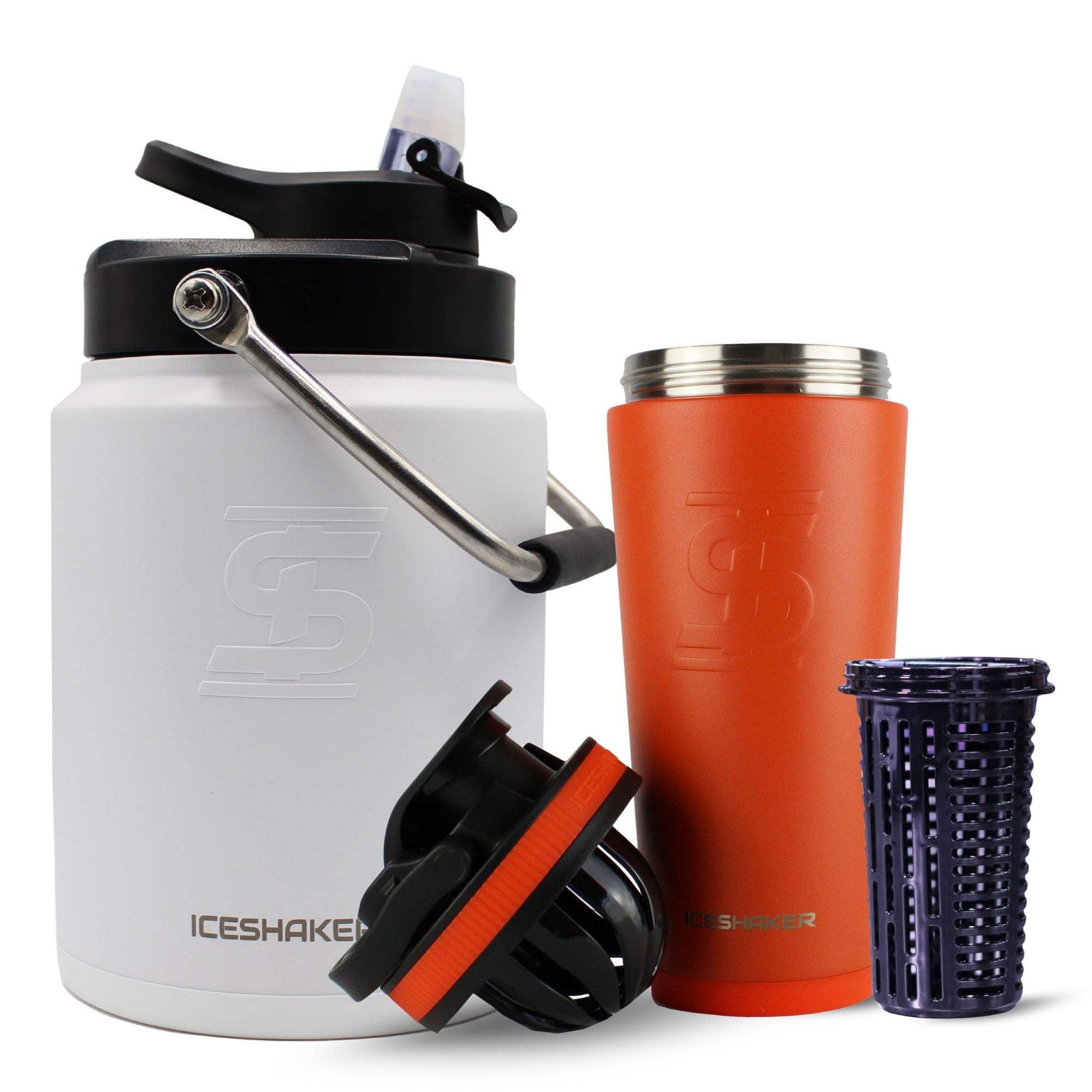 Premium Ice Shaker Hydration Pack - Insulated Water Bottle for Gym, Workout & Outdoor Sports - Leakproof & BPA-Free Shaker Cup for Protein Shakes & Cold Drinks