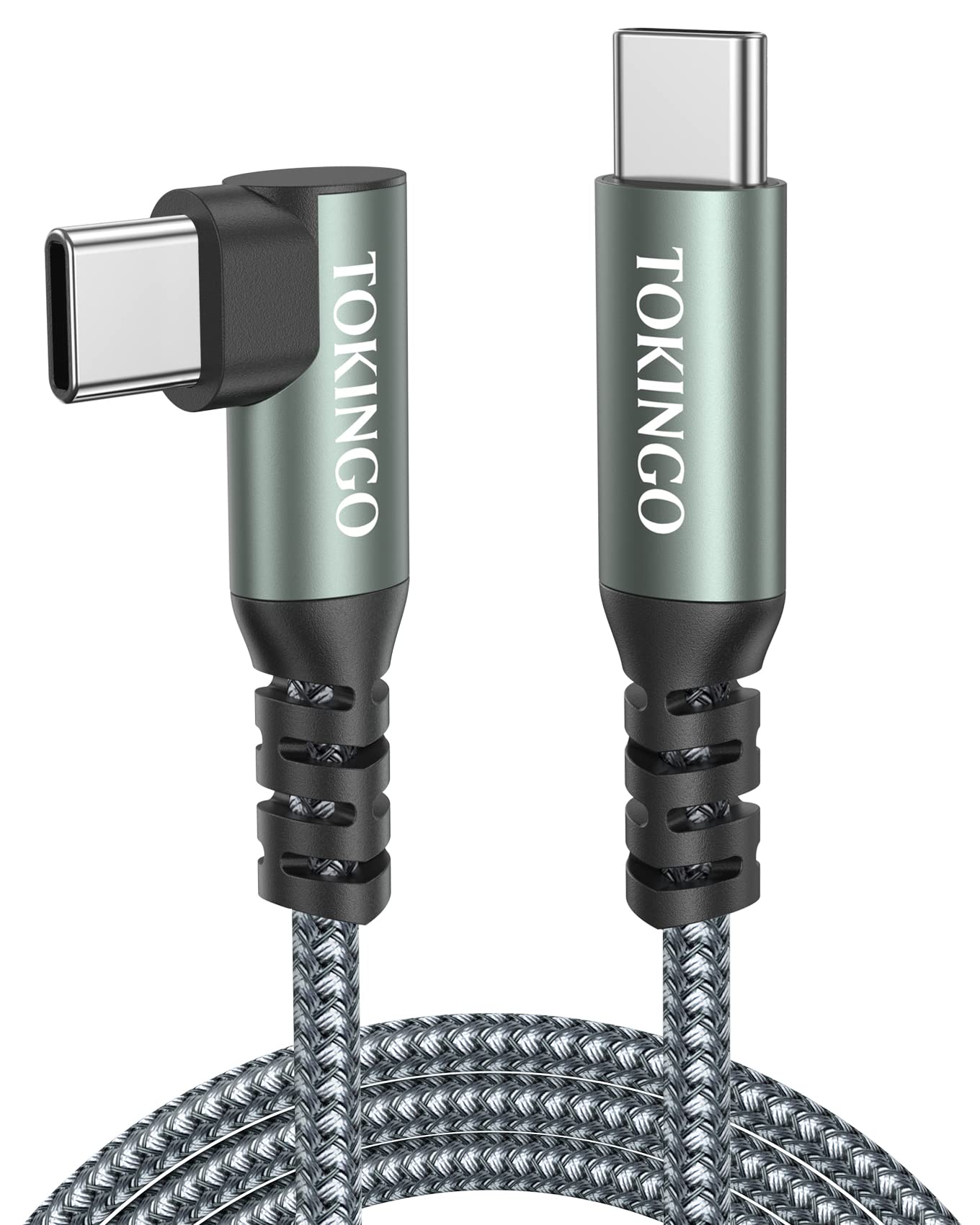 TOKINGO USB C to USB C Cable 0.5M 100W Fast Charging & Data Sync - 5A Type C Charger Cable for MacBook Pro, Samsung Galaxy, iPad Pro - Perfect for Home, Office & Travel Charging