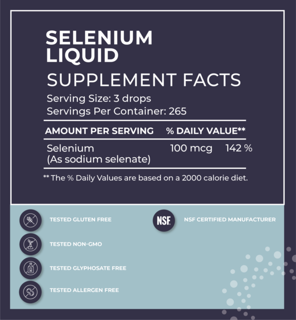 Liquid Mineral Selenium Supplement - Organic Trace Element Drops for Immune Support & Antioxidant Protection | Perfect for Daily Wellness, Detox & Thyroid Health