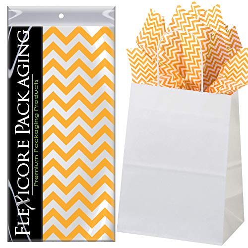 Tangerine Orange Chevron