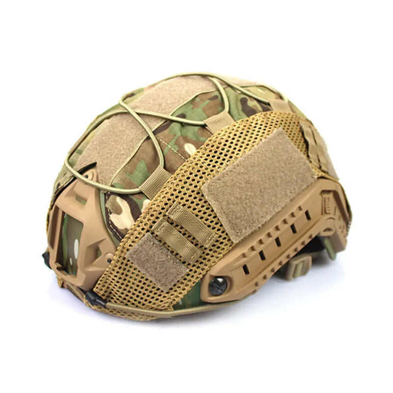 Tactical Helmet Cover for FAST Helmets - Military Grade Camouflage Helmet Cover for Outdoor, Airsoft & Tactical Operations