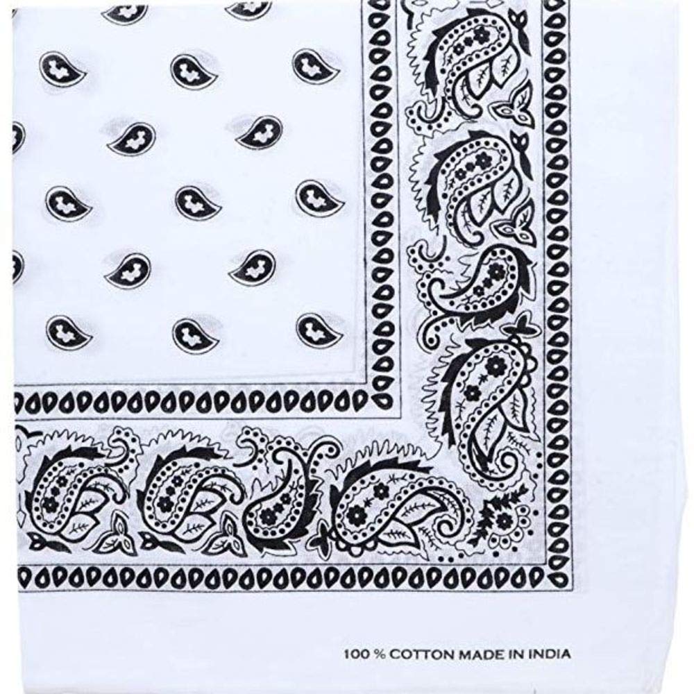 50 Pack Western Style Bandanas - Bulk Cowboy Bandanas for Men & Women - Perfect for Rodeo, Country Music Festivals, and Western Themed Parties