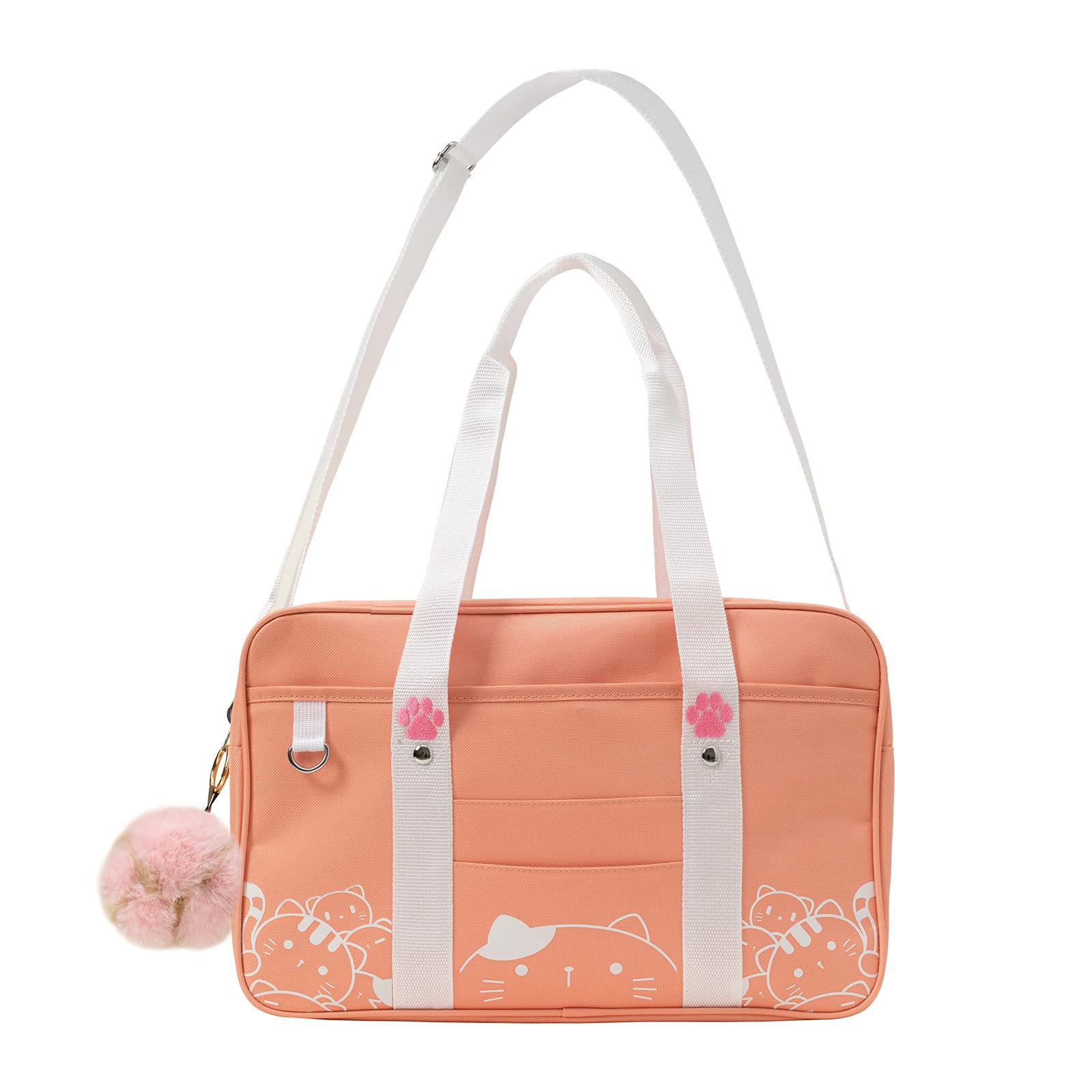 Japanese Kawaii School Bag for Women & Girls - Crossbody Cat Backpack for School & Travel