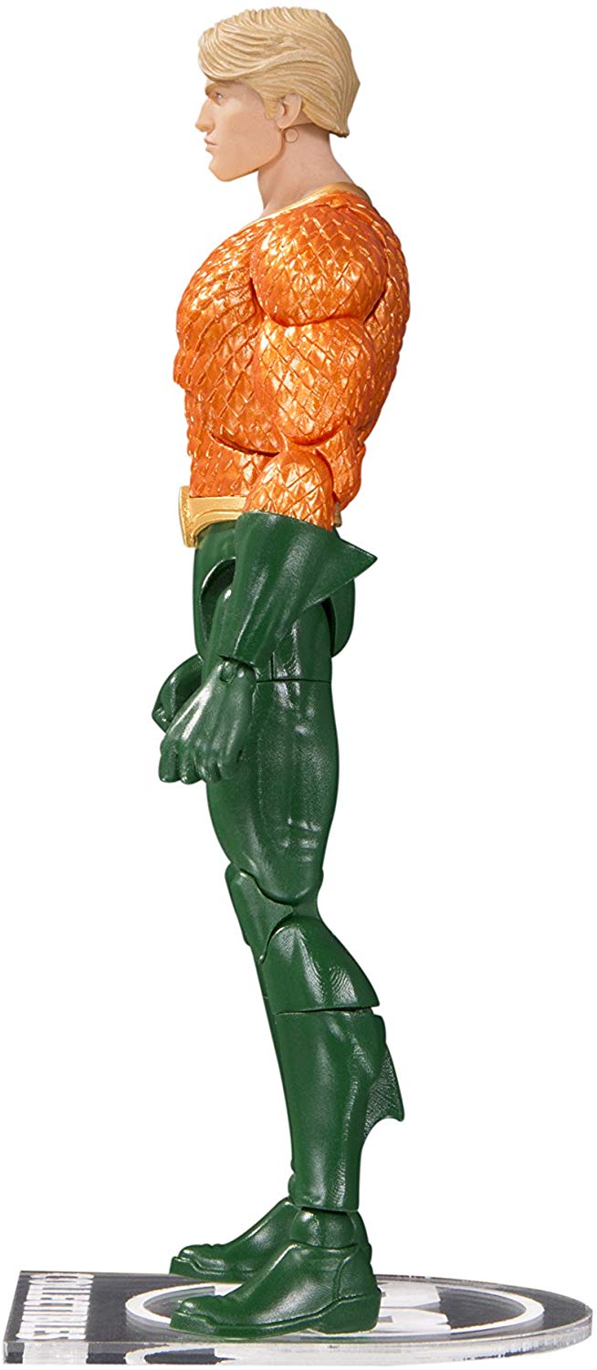 DC Essentials Aquaman Action Figure - 7-Inch Collectible Figure with Trident & Detailed Sculpt - Perfect for Display, Gifts, and DC Comics Fans