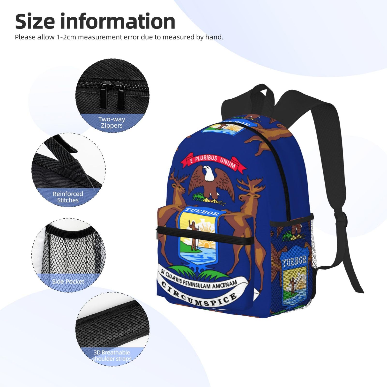 LSZJSGQ Polish Flag Print Casual Backpack for Women & Men - Lightweight Travel Daypack, Durable Gym Backpack, School Book Bag - Perfect for College, Hiking, Work Commute & Everyday Use