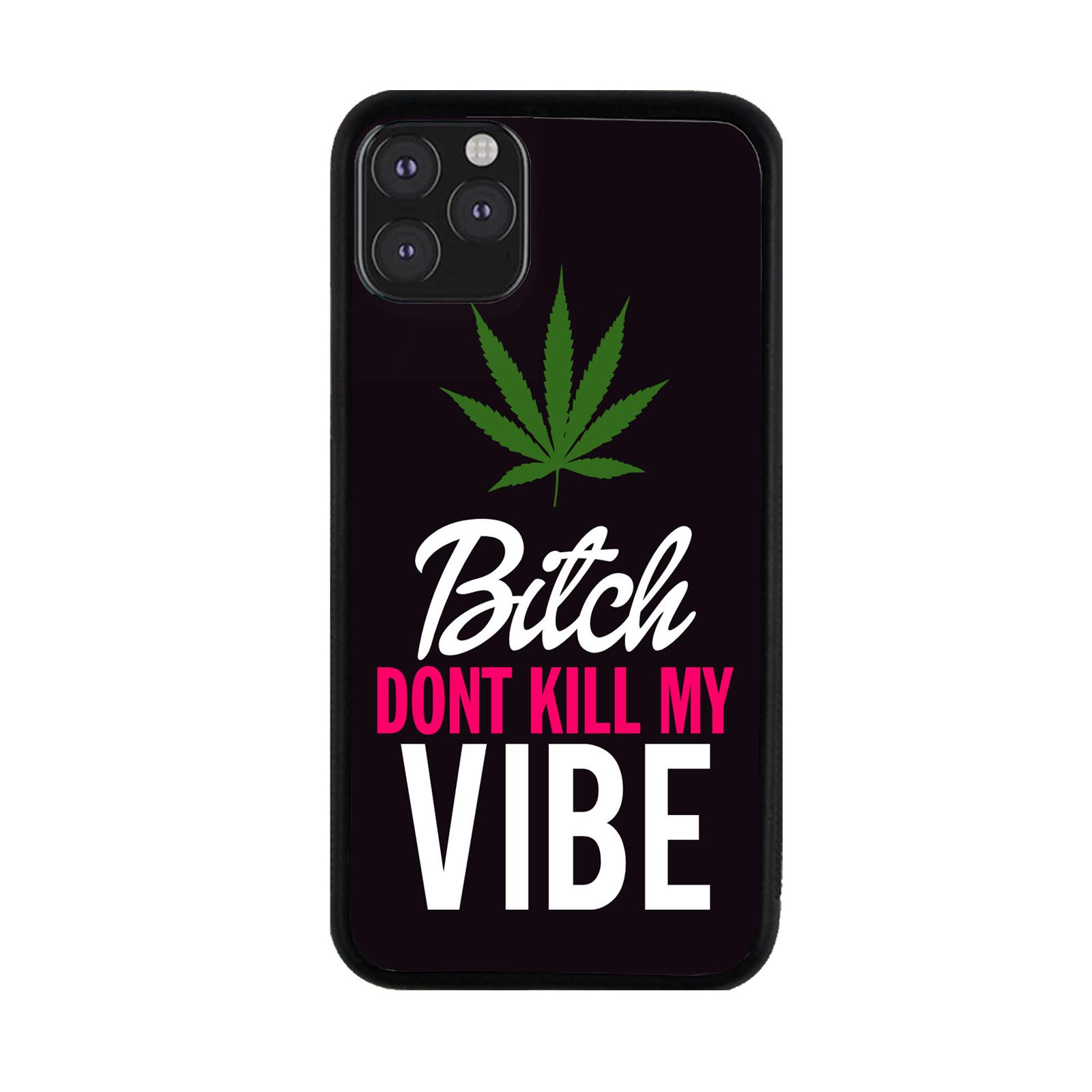 Bleu Reign Funny iPhone Case - 'B*tch Don't Kill My Vibe' Protective Cover for iPhone 5/6/7/8/X/11/12/13/14/15/16 - Perfect for Music Lovers & Hip Hop Fans