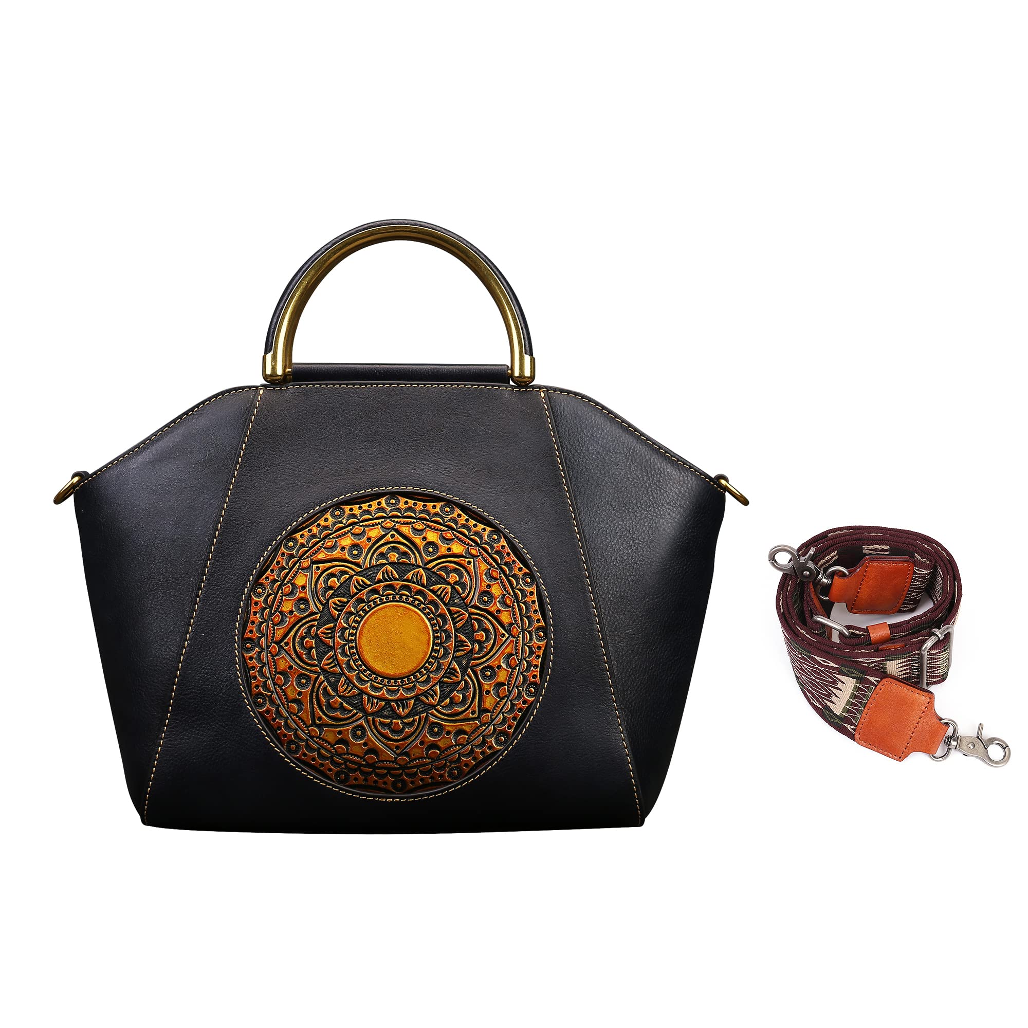 Genuine Leather Purses & Handbags with Replacement Straps - Stylish Women's Bags for Work, Travel & Everyday Use