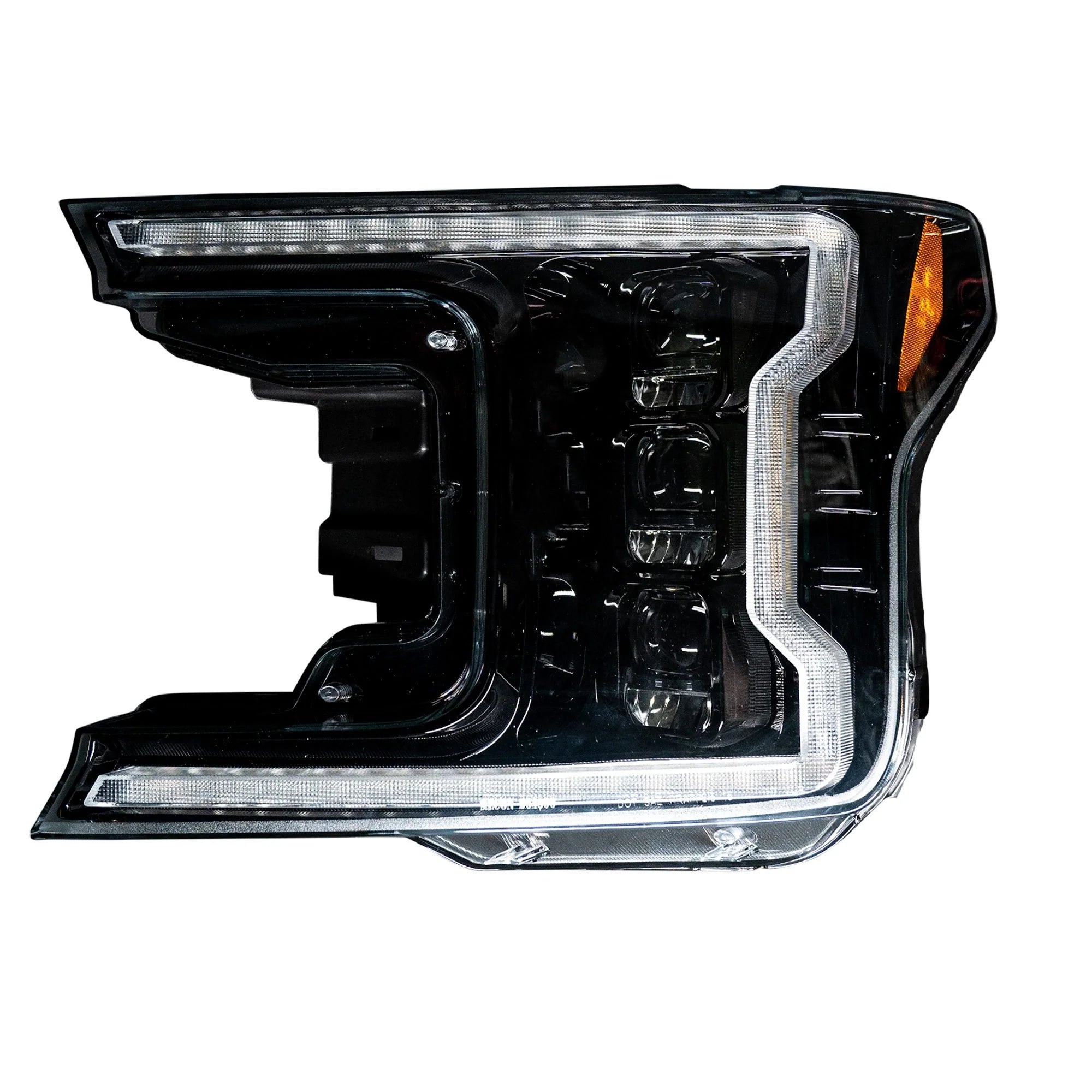 Ford F150 2018-2020 LED Headlights with OLED DRL & LED Turn Signals - Smoked/Black Style for Night Driving & Off-Road Adventures