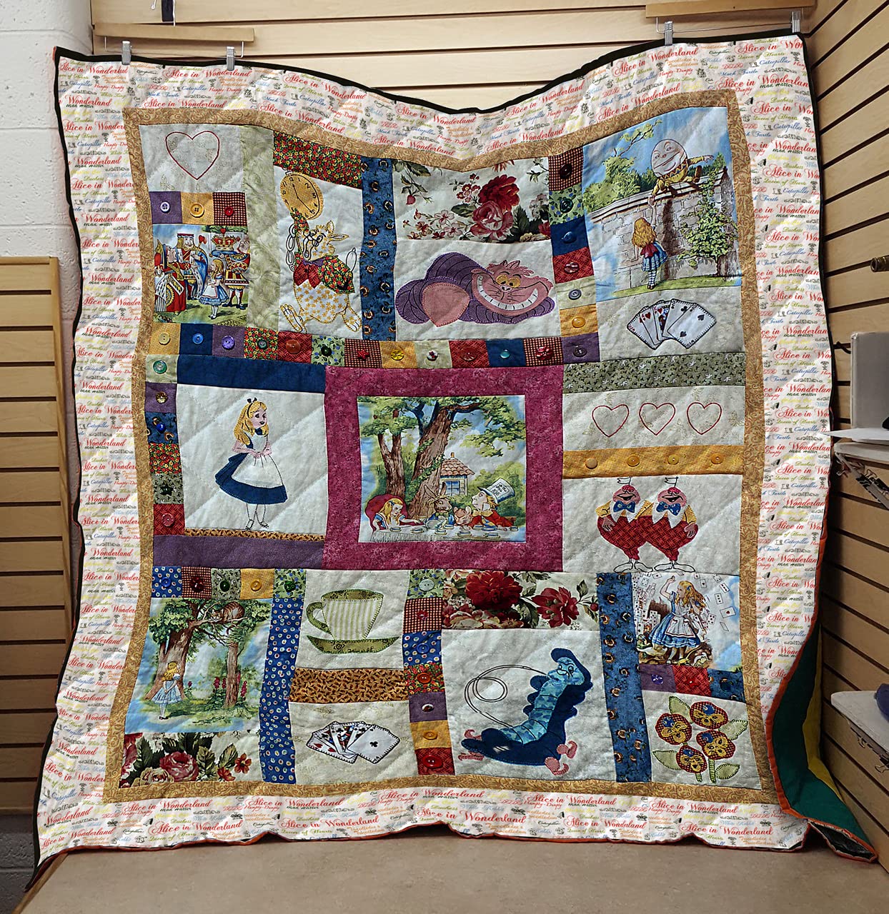 Alice in Wonderland Fleece Sherpa Blanket - Ultra Soft Lightweight Summer Throw for Bedroom, Living Room & Sofa - Perfect for Cozy Evenings, Movie Nights & Home Decor