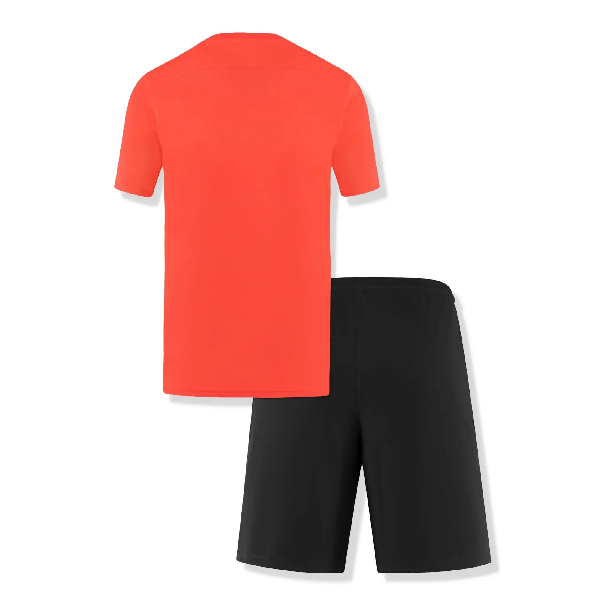 Nike Dri-FIT Park III Bright Crimson Black T-Shirt & Shorts Set - Men's Athletic Workout Outfit for Running, Gym & Casual Wear