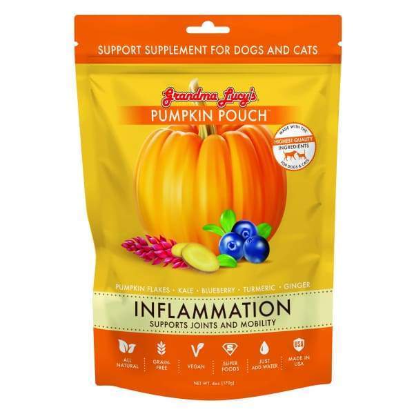 Grandma Lucy's Pumpkin Pouch - Natural Anti-Inflammatory Supplement for Dogs & Cats (6oz) | Supports Digestive Health & Joint Comfort | Perfect for Senior Pets & Post-Surgery Recovery