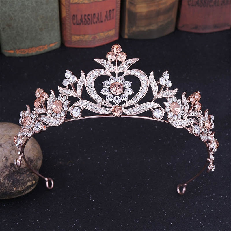 Sparkling Princess Tiara Headband - Elegant Rhinestone Crown for Girls, Women, Brides & Cosplay | Perfect for Birthday Parties, Weddings, Pageants & Dress-Up Play