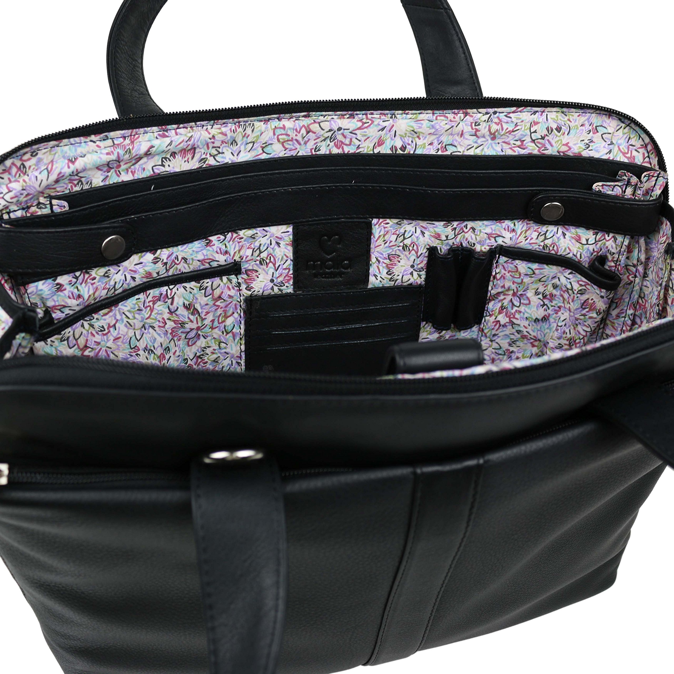 Stylish Women's Leather Shoulder Bag for Work & Office - Professional Tote Purse with Multiple Pockets, Perfect for Business, Commuting & Travel