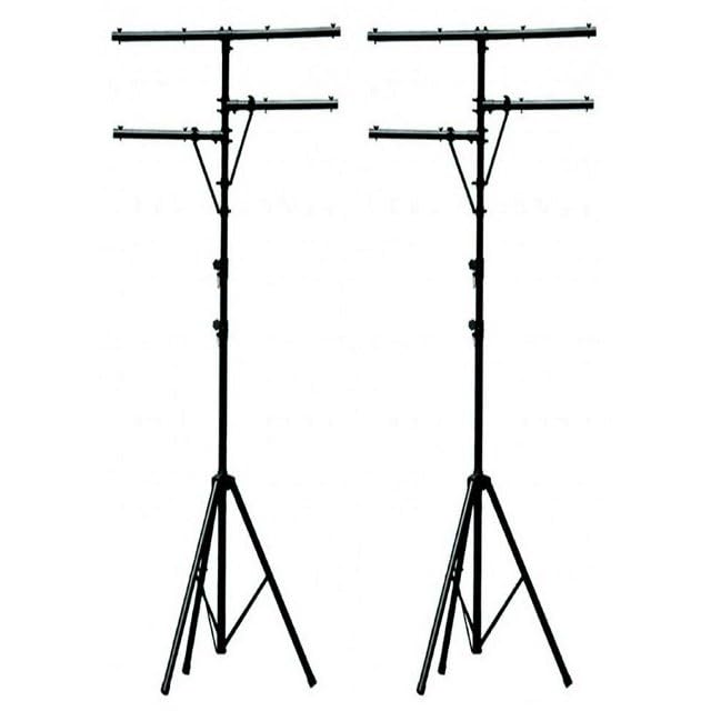 Professional DJ Lighting Heavy Duty Multi-Arm Tripod Stand with T-Bar - Adjustable Height for Stage, Club & Event Lighting - Perfect for DJs, Nightclubs & Live Performances