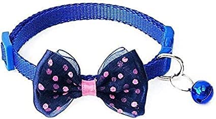 SR VISION Dog Collar with Bell & Bow Tie - Adjustable Cute Safety Collar for Puppies & Small Dogs (Multiple Colors) - Perfect for Daily Walks, Pet Photos & Special Occasions