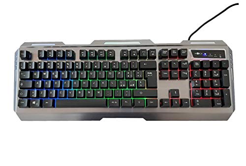 MYKA KM-G1 Gaming Keyboard and Mouse Combo - RGB Backlit Metal Keyboard, 3200DPI 6D Aluminum Mouse with 7 Color Options - Perfect for PC Gaming, Office Work, and Home Use