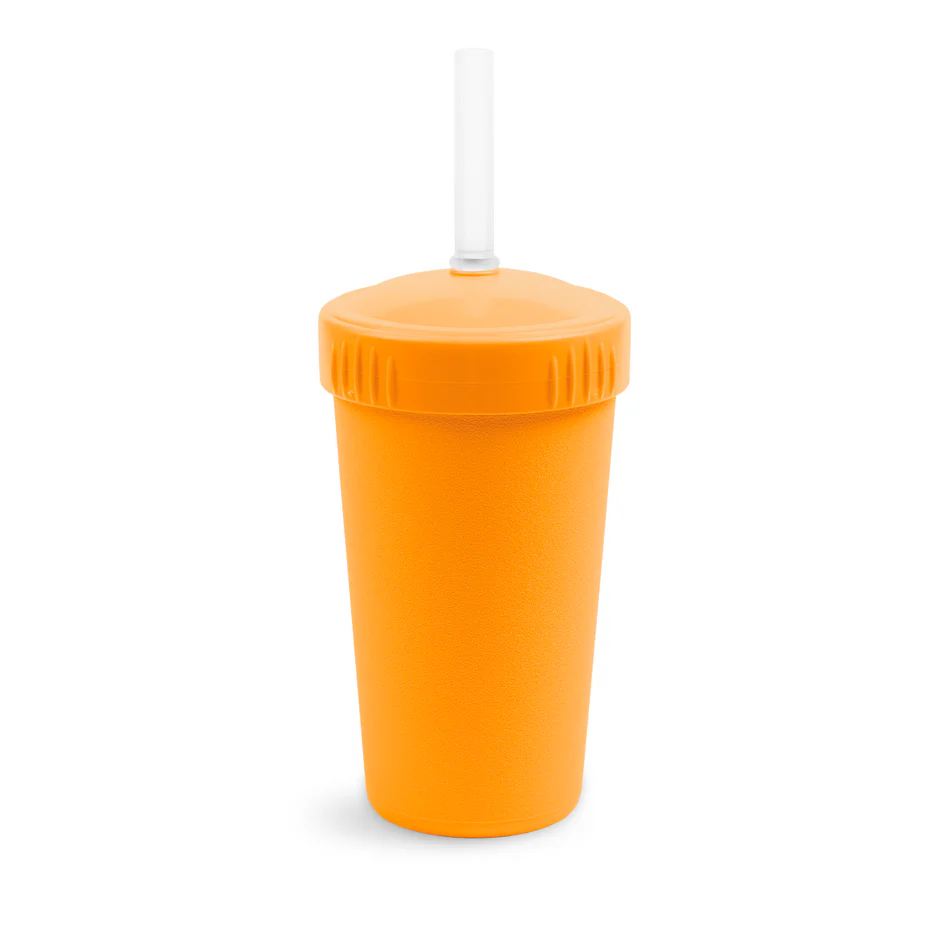 RePlay Straw Cup with No Pull Out Silicone Straw - Leak Proof Sippy Cup for Toddlers - BPA Free Kids Drinking Cup for Home, Travel & Daycare