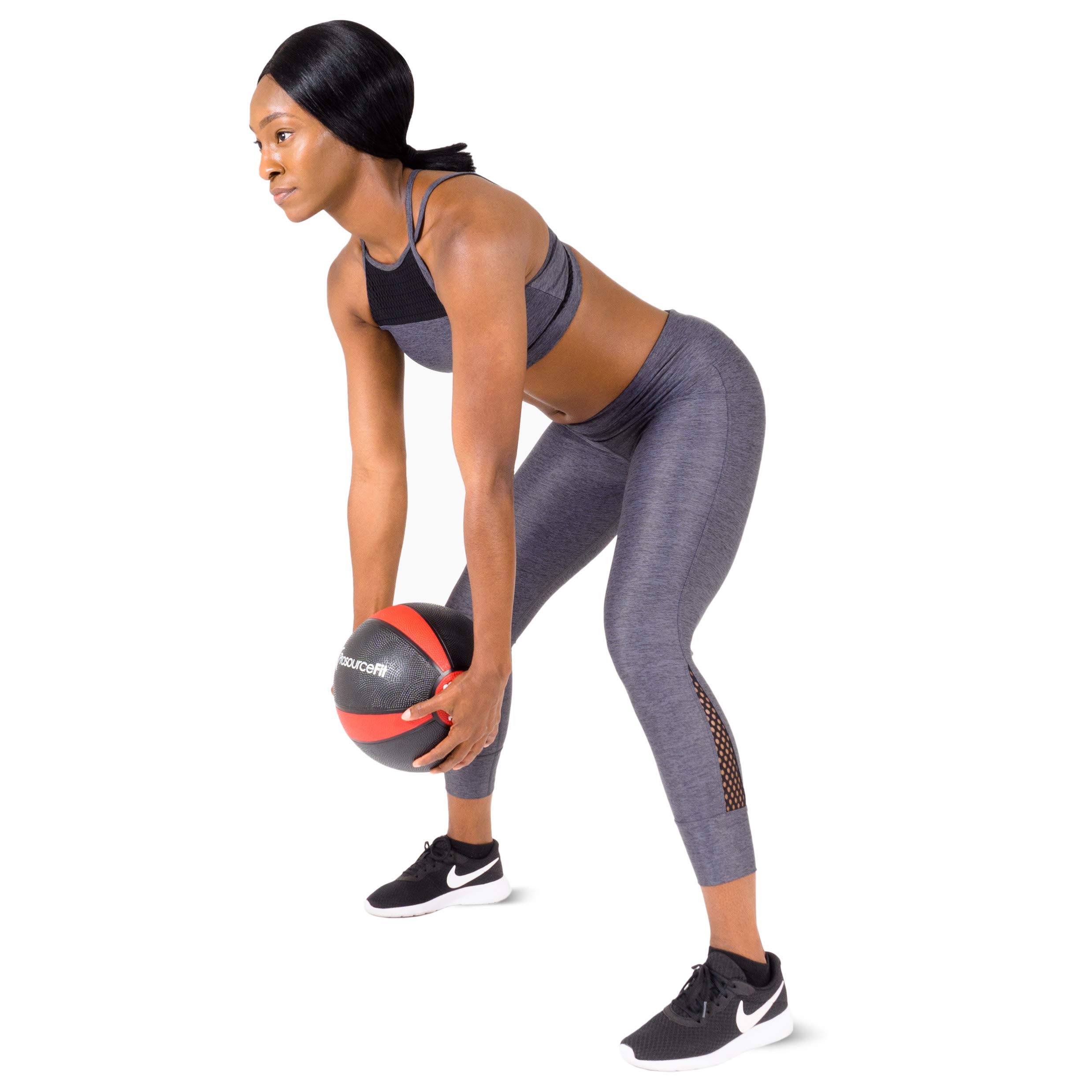 ProsourceFit Weighted Medicine Ball for Full Body Workouts - Strength Training, CrossFit & Home Gym Exercises - Perfect for Fitness, Yoga & Rehabilitation