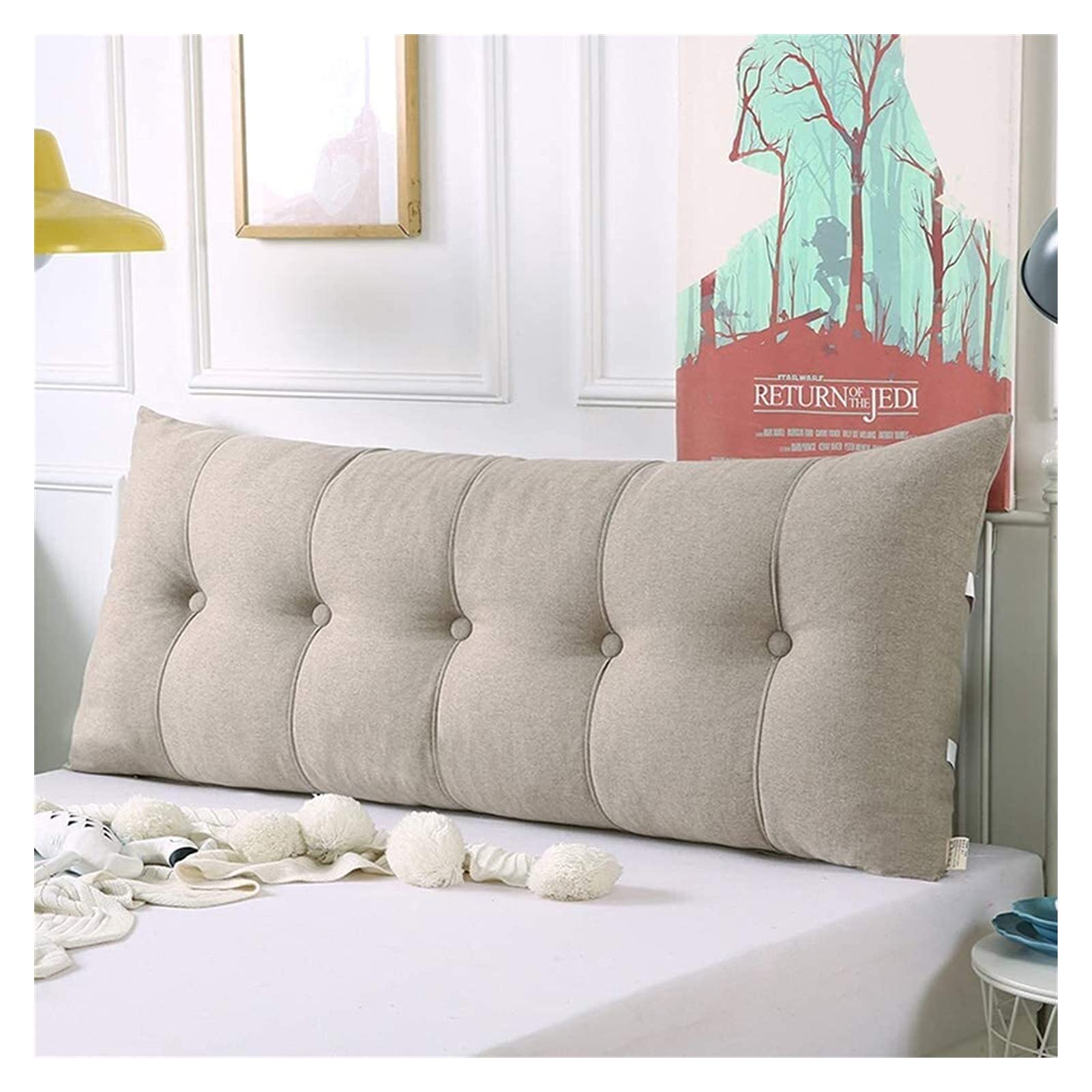UPLNFAA Large Bolster Headboard Pillow & Bay Window Reading Pillow - Washable Back Support Cushion for Bed, Sofa, and Reading Nook | Home Decor Comfort for Relaxation & Lounging