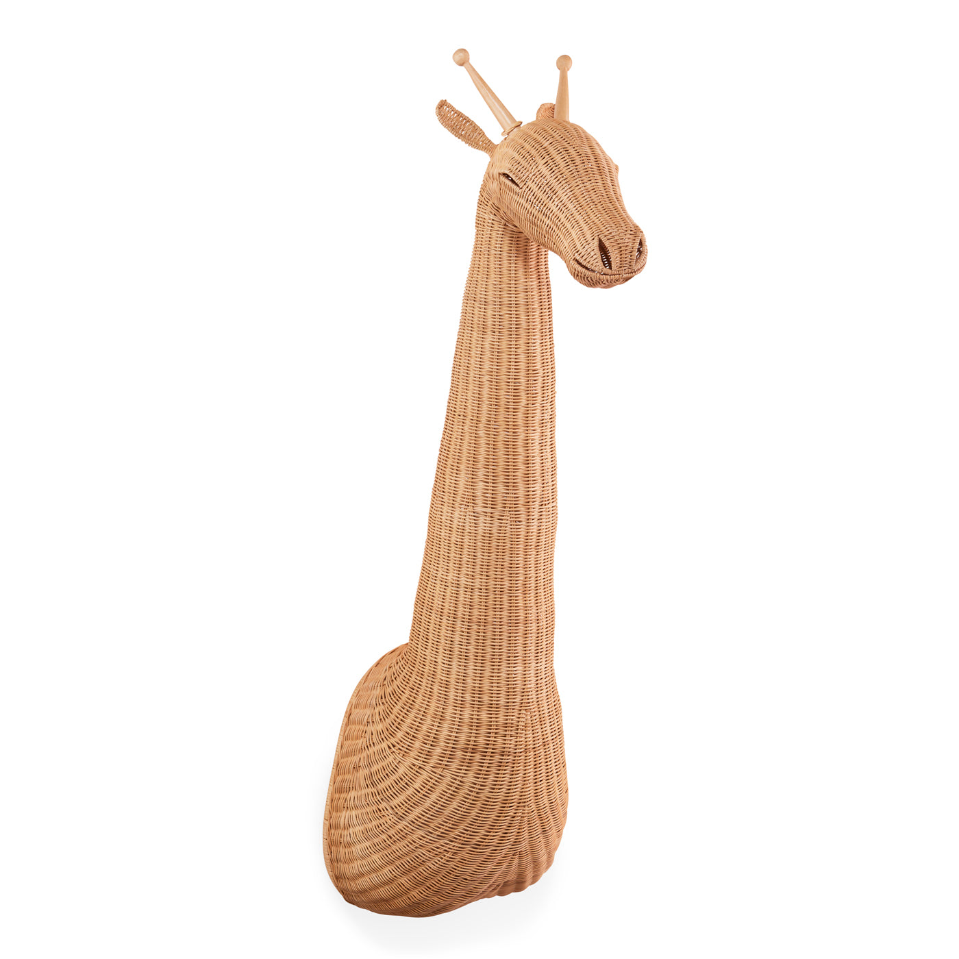 Handmade Wicker Giraffe Wall Decor - Boho Chic Home Art for Living Room, Nursery & Bedroom - Unique African Animal Themed Hanging Decor
