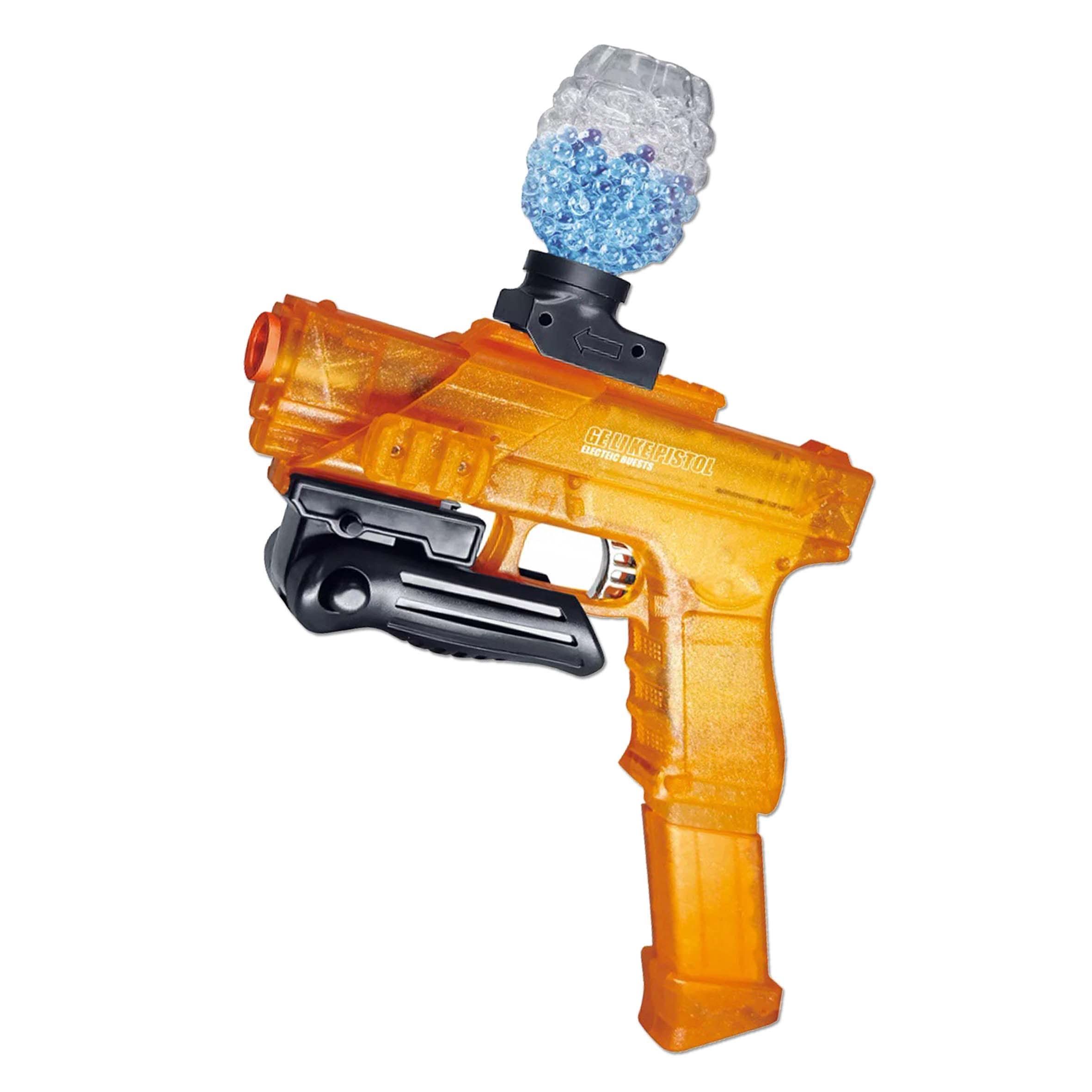 Premium Electric Gel Ball Blaster - 33000+ Water Gel Balls & Target Tags - Safe Outdoor Splatter Ball Toy for Ages 12+ - Auto Loading Gel Blaster Gun for Backyard Battles, Team Games & Outdoor Shooting Fun (Orange)
