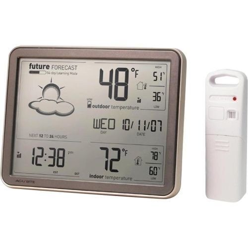 Acurite Wireless Weather Station with Large Jumbo Display - 330 Ft Range - Indoor/Outdoor Temperature & Humidity Monitor - Desktop or Wall Mountable for Home, Office, Garden Use