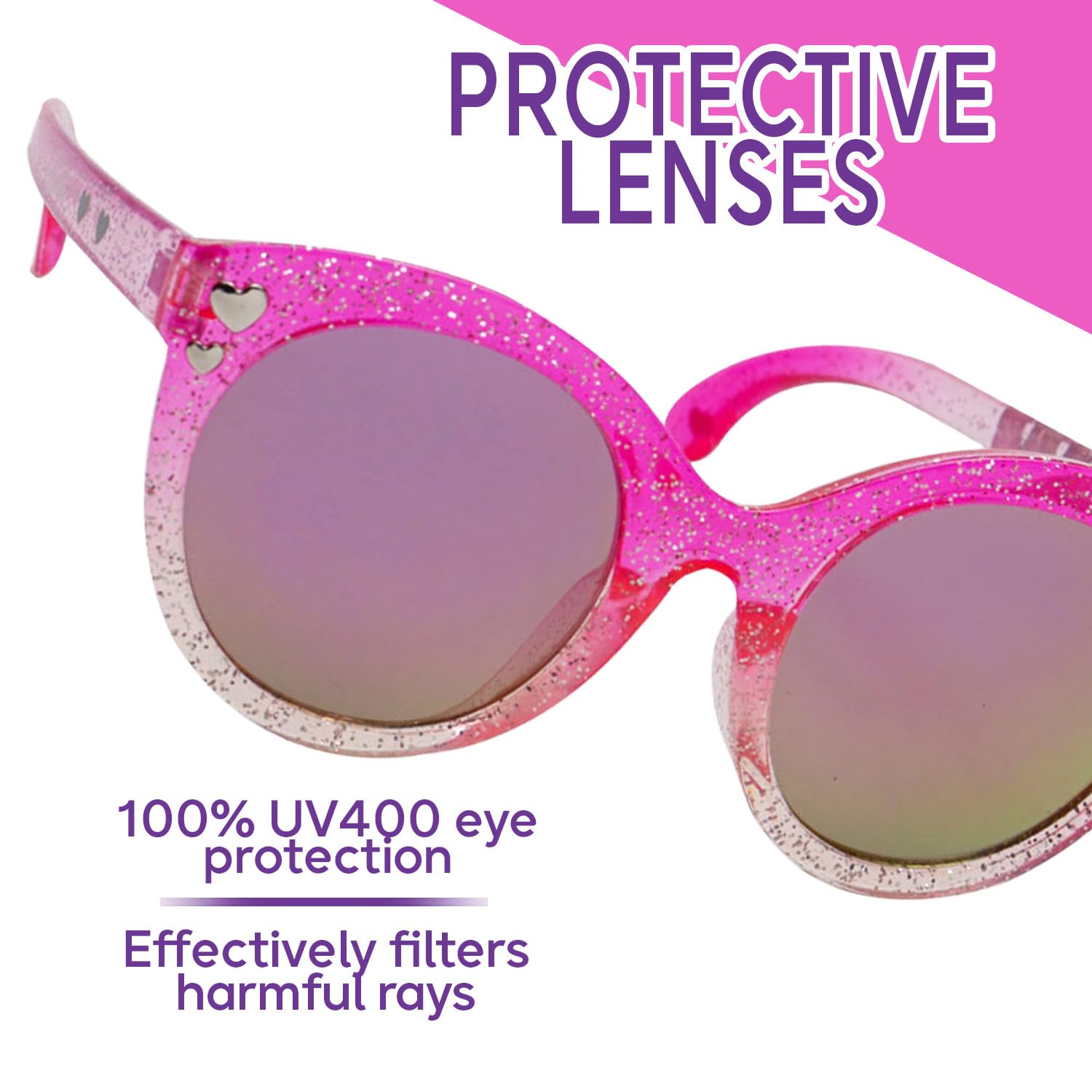 **Barbie Kids Sunglasses for Girls - Stylish, Comfortable & UV-Protective - Officially Licensed - Perfect for Outdoor Play, Beach & Summer Fashion**