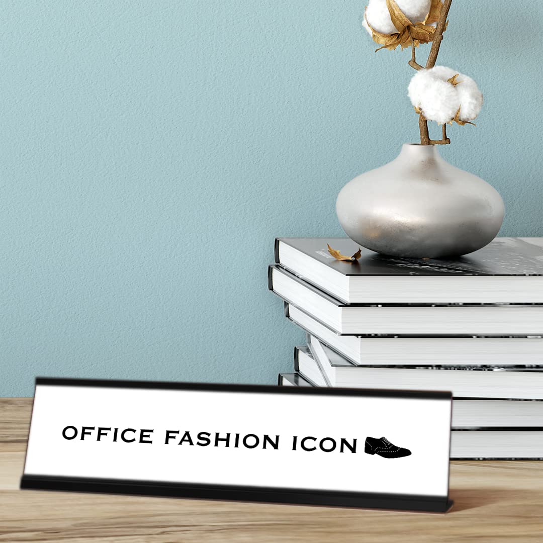 Stylish Black Frame Office Decor - Modern Desk Design (2x8) for Home & Workspace Aesthetics | Perfect for Wall Art, Shelf Display & Office Organization