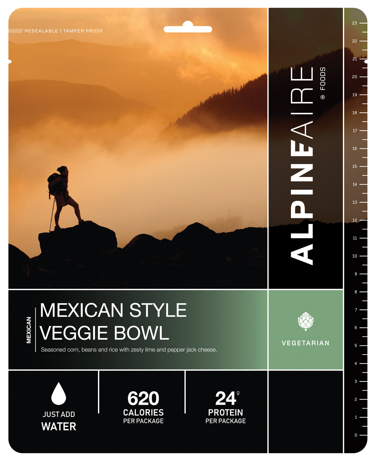 Alpine Aire Mexican Style Veggie Bowl - Gluten Free, Vegan & Healthy | Perfect for Camping, Hiking & Outdoor Adventures