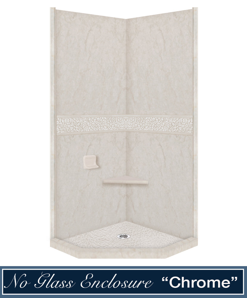 Rafe Marble Pebble Neo Shower Kit - Premium Natural Stone Bathroom Set for Modern Homes | Perfect for Spa-Like Showers & Luxury Bathroom Decor
