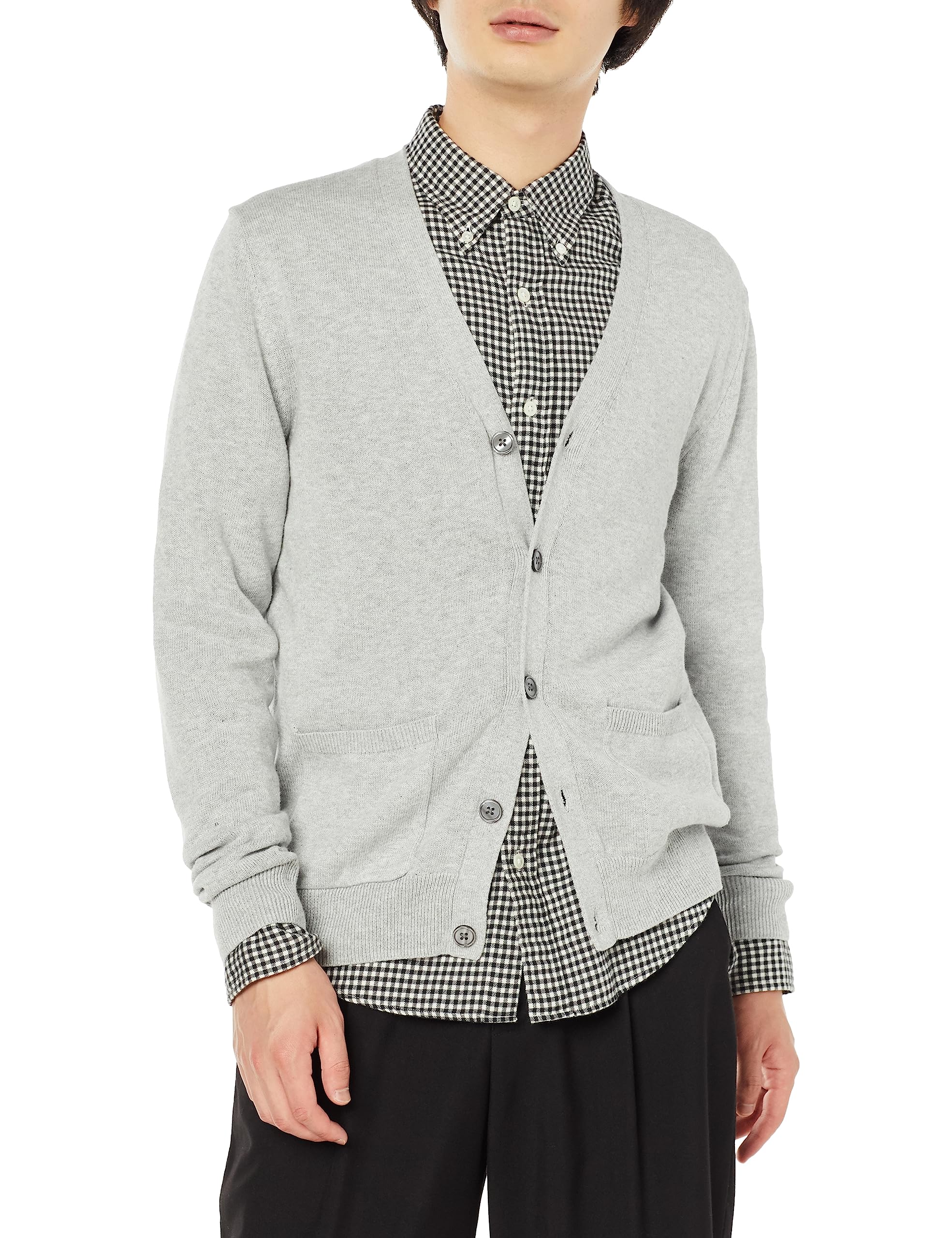 Amazon Essentials Men's Cotton Cardigan Sweater - Soft & Comfortable Lightweight Knit Pullover for Casual Wear, Office & Layering