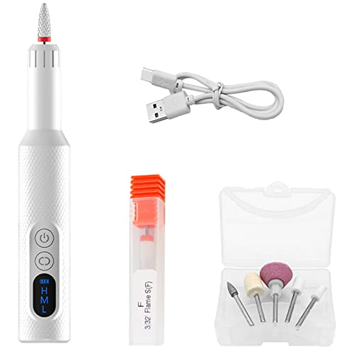 Rehomy Cordless Electric Nail Drill - 18000 RPM Professional Manicure Kit with LED Display & 3 Speed Settings | Portable Nail File Machine for At-Home & Salon Nail Care, Trimming, Shaping & Polishing